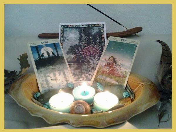 Mesiac a hviezdy, indiánsky tarot a karty keltských  bylín :)